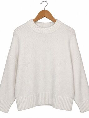 Ardene White Knit Sweater | M